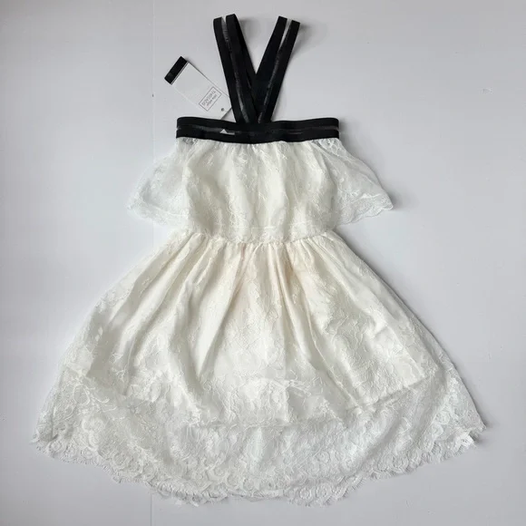 Little Edge Threads White Lace Racerback Dress Girls Size 3 NWT - Picture 5 of 5